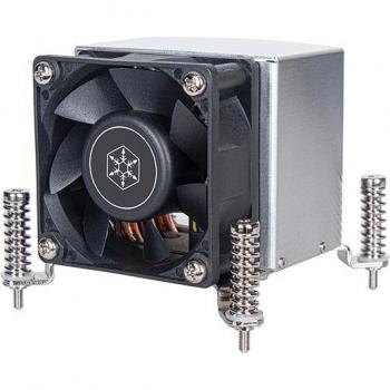 Silverstone SST-AR09-1700 Argon CPU Cooler - 6cm Air Cooling System for Intel LGA1700, Black and Grey