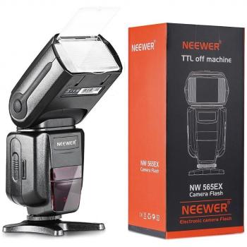 Neewer NW-565 EXN I-TTL Speedlight Esclavo con Difusor de Rebote Flash para Nikon D4, D3s, D3x, D3, D700, D300s, D300, D200,D100, D90, D80, D70s, D5200, D3200, D7000, D5100, D5000, D3100, D3000, D60, D40X, D800, D600, D7100 y todos otros modelos Nikon