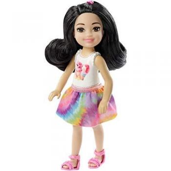 Mattel Barbie Chelsea-Muñeca Pelo Negro, Juguetes 3 años, Multicolor FXG77