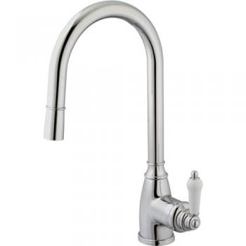 Grifo de cocina Essebagno Ascott con ducha de mano en cromo
