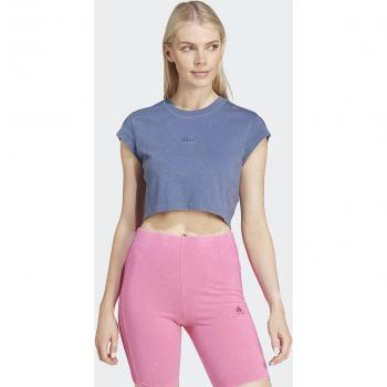 Camiseta adidas All Szn 3 bandas mujer azul