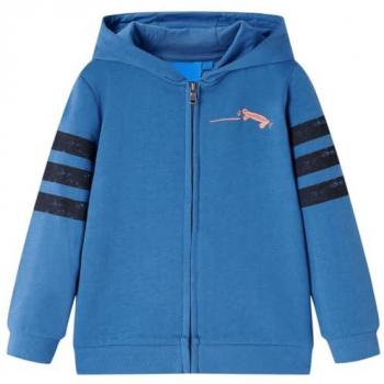 Sudadera Infantil con Capucha Cremallera Estampado Monopatín Ropa Azul 104
