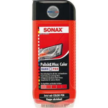 SONAX Polish+Wax Color NanoPro Rojo