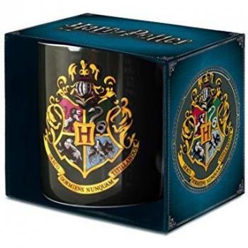 Taza Hogwarts con Logo y Escudo de Harry Potter