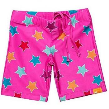 iQ-UV Pantalones Cortos de baño para niña, diseño de Estrellas Rosa 80 cm-86 cm
