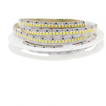 Tira LED Monocolor 5 Metros SMD 2835, 1200 LEDs, Regulable, 90W, 8100 Lúmenes, Luz Blanco Cálido (3000K), IP20
