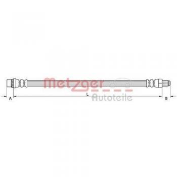 Metzger 4110895 Tubo flexible de frenos