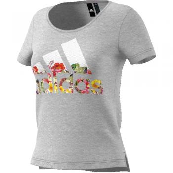 Adidas DV2996 Camiseta, Mujer, Gris
