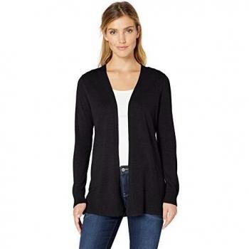 Amazon essentials z jersey cardigan abierto y ligero para mujer negro black bla medium