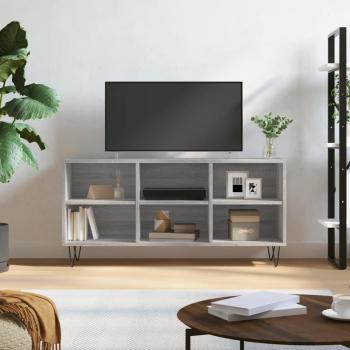 Mueble para TV de madera multicapa gris Sonoma 103,5x30x50 cm
