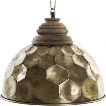 Lámpara de Techo DKD Home Decor Dorado Madera Metal 50 W 39 x 39 x 34 cm