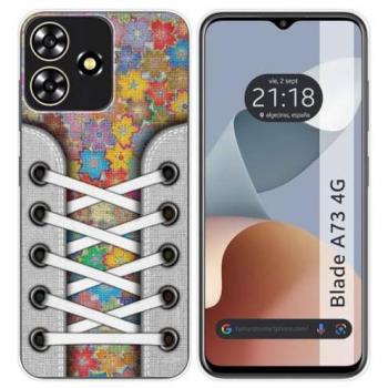 Funda de Silicona para Zte Blade A73 4G con Diseño de Zapatillas 05 y Dibujos