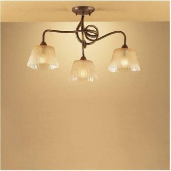 Lámpara de techo Tentacle 3 Bulbs E14, oro rústico
