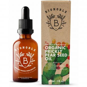 Aceite Orgánico de Semilla de Higo Chumbo 30 ml - 100% Puro, Natural, Prensado en Frío - Anti-Edad y Anticernes