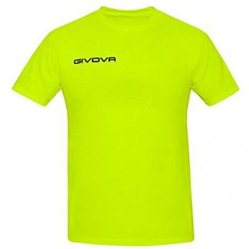 Givova Fresh Unisex Cotton T-Shirt 3XL in Fluorescent Yellow