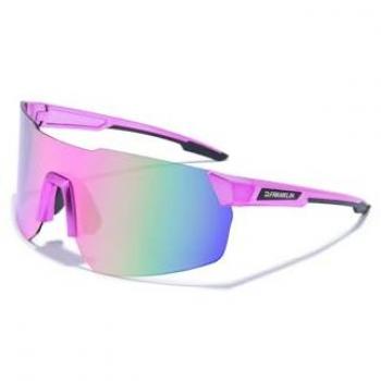 Gafas de sol unisex D.Franklin modelo Tsunami con montura dorada de policarbonato y cristales UV Fucsia Chrome/Púrpura Revo