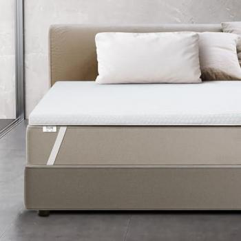 Cubrecolchón Doble de Espuma Viscoelástica 6 cm Antibacteriano y Antihongos con Funda Desenfundable 155 x 210