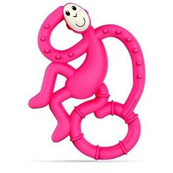 Mordedor Antimicrobiano Mini Mono Rosa - Matchstick Monkey