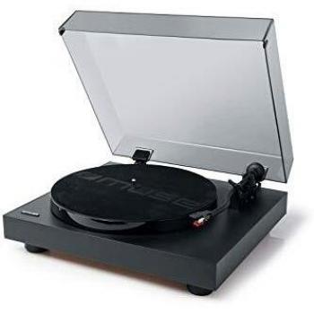 Tocadiscos con 2 velocidades, USB y Conector de Salida RCA.