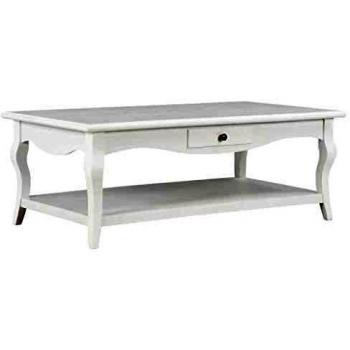 SengentoStyle Salontafel 110x60x40 cm MDF wit