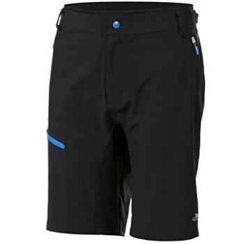 Trespass Malaki Cycling Pantalón Corto, Hombre, Negro