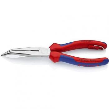 Knipex Alicates de largo alcance En Ángulo Recto, mordaza de 73mm, longitud total 200 mm; KNIPEX KN 26 25 200 T - Alicate de boca semirredonda curvado