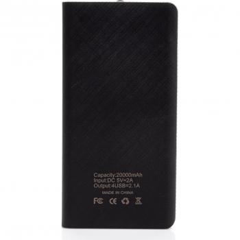 Powerbank DAM P22 20,000mAh USB x4 Naranja 7x2x15 cm