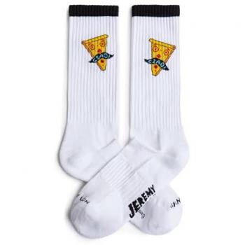 Calcetines Largos Jimmy Lion Athletic Ciao - Edición Limitada Jeremyville para Hombre y Mujer - Blanco Talla 36-40