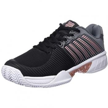 Zapatillas de tenis y pádel mujer K-Swiss Express Light 2, color negro y dorado, talla 42