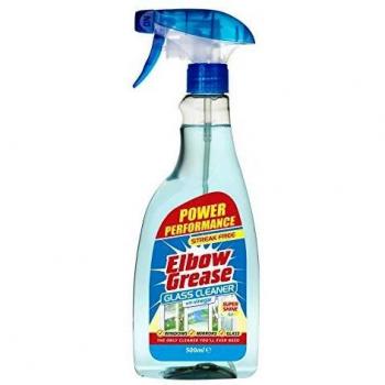 Limpiador de Vidrios Elbow Grease con Vinagre - 500ml, Brillo Sin Rayas, Pack de 8