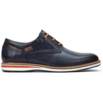 Pikolinos Avila M1T-4050C1 Zapatos de Cordones Blucher para Hombre de Piel Color Marino con Plantilla Extraíble