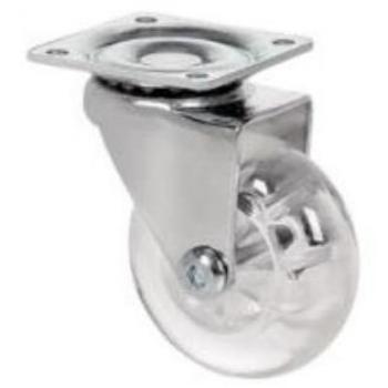 RUEDA GIRATORIA CON PLACA 50MM