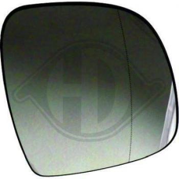 Cristal de espejo retrovisor exterior DIEDERICHS 1666027