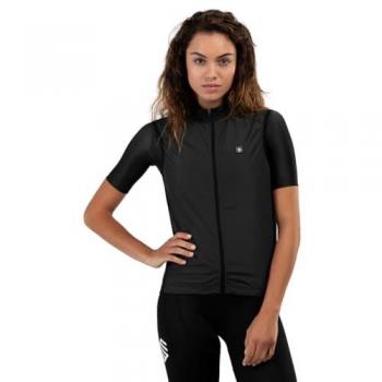 Chaleco Cortavientos para Ciclismo de Mujer V1-W Blaast Siroko Negro