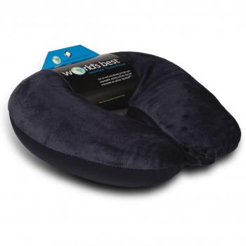 Mundial de mejor aire suave cuello almohada de micropartículas, azul marino, 1