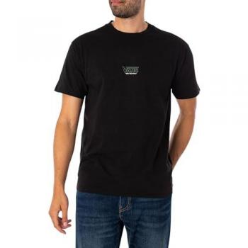 Camiseta Vans Vanstander de manga corta para hombre en color negro, talla L, fabricada en algodón