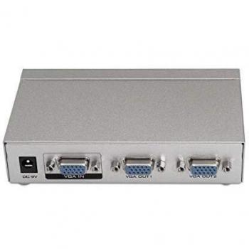 AISENS A116-0084 - Duplicador SVGA para 2 Monitores, Color Plata