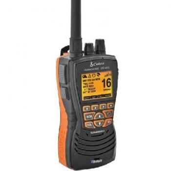 Cobra MR HH600FLTGPSBT Floating GPS VHF Radio with Bluetooth - Black
