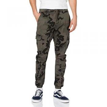Urban Classics Men's Dark Camo Cargo Jogging Pants