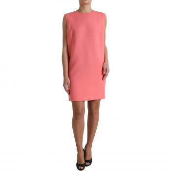 Dolce & Gabbana Elegant Sleeveless Shift Mini Dress in Pink, Size 2XL