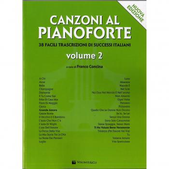 Canzoni al Pianoforte Vol. 2 - 38 Partituras Fáciles para Piano de Grandes Éxitos Italianos