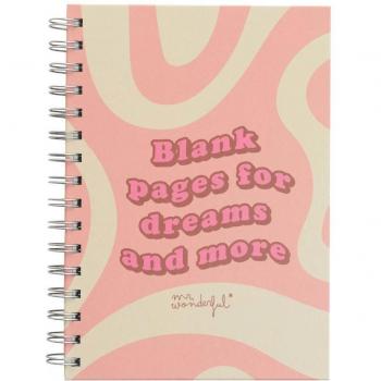 Libreta A5 Mr. Wonderful Blank Pages for Dreams and More 1x20x28 cm