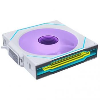 Lian Li UNI FAN SL120 Infinity Wireless RGB Reverse Blade PWM 120mm Case Fan - White