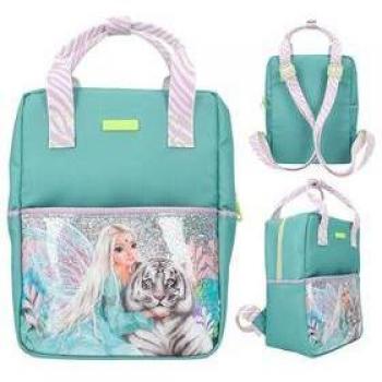 Mochila Escolar Azul Jaspeado Totto