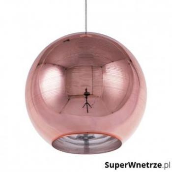 Lámpara Colgante Moderna de Cristal Cobrizo en Forma de Globo con 1 Luz Asaro