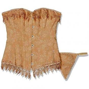 Intimax corsets lencería y moda Zeus Corsé, Beige, XL para Mujer