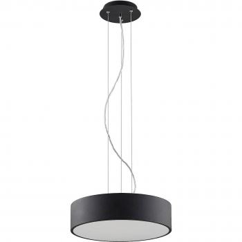 Lámpara colgante LED Arcchio Noabelle, moderna, negro, 40 cm, metal, 1 llama, para cocina