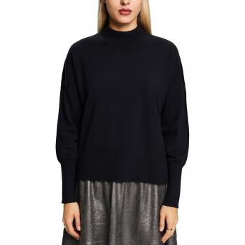 Jersey corto de mujer cuello perkins con viscosa