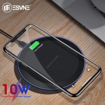 Cargador Inalámbrico Rápido 10W Qi para iPhone y Samsung - Pack de 3 unidades