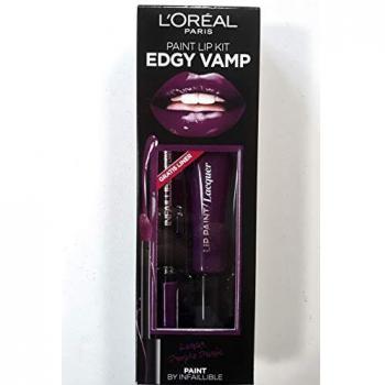 L'oréal Edgy Vamp Labial Liquido Brillo 111 Purple Panic 8 ml + Delineador 207 Wuthering PurPle